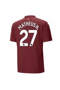 Fotbalové Dres Manchester City Matheus Nunes #27 Třetí Oblečení 2024-25 Krátký Rukáv